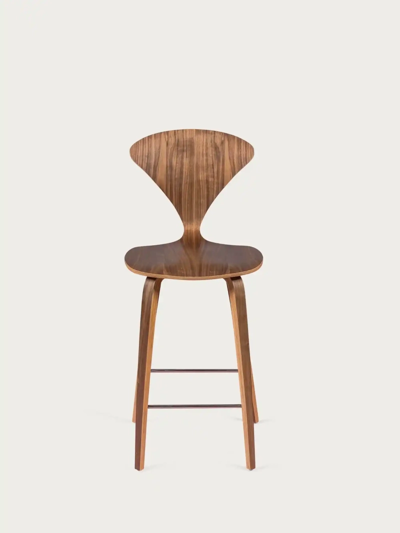 Banco de cozinha escandinavo curvo em madeira (65cm) - Cherner NEST DREAM - 2