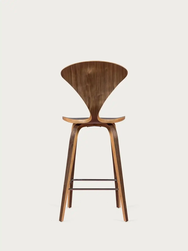 Scandinavian Curved Wood Kitchen Stool (65cm) - Cherner NEST DREAM - 5
