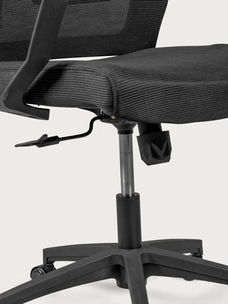 Scaun de birou ergonomic reglabil din plasă respirabilă cu finisaj negru - Mesh NEST DREAM - 4
