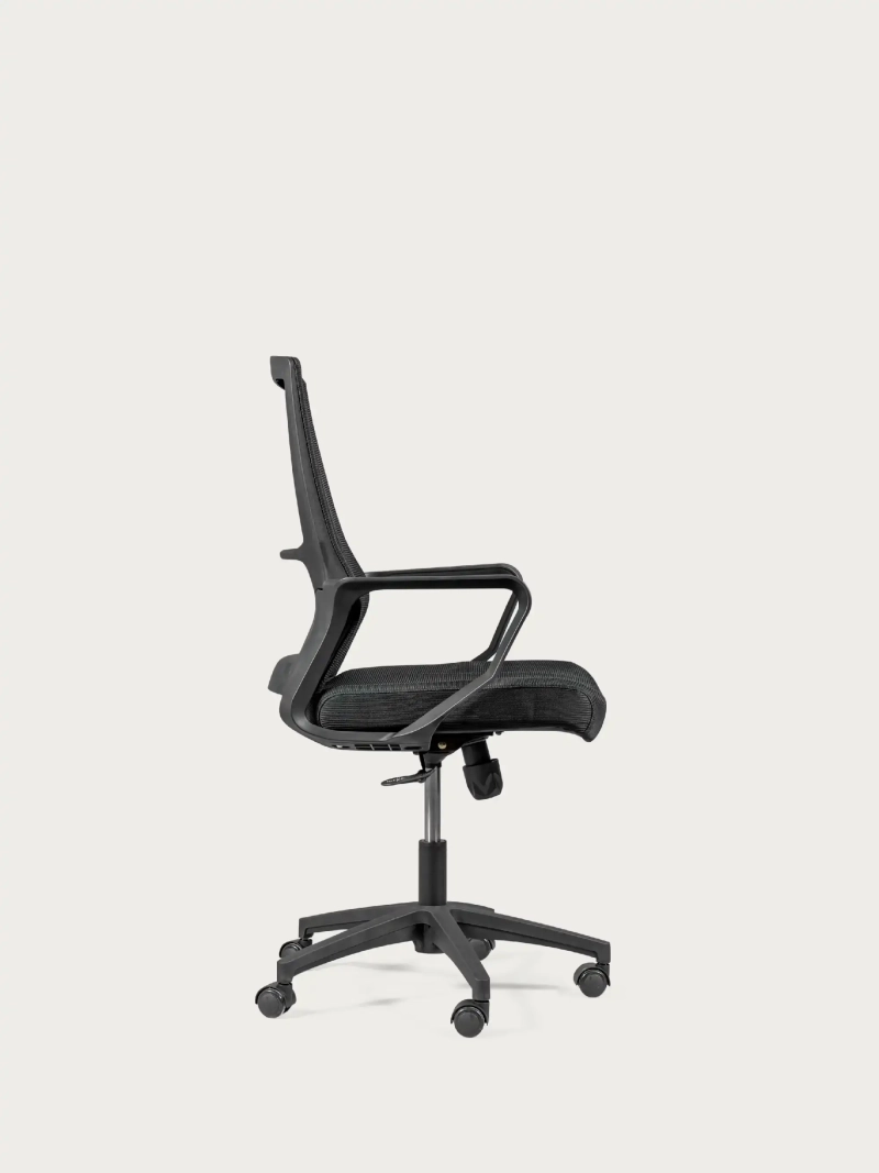 Adjustable ergonomic office chair in breathable mesh with black finish - Mesh NEST DREAM - 6