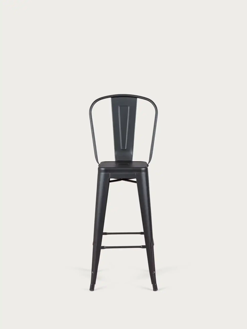pall metall i lackerat stål med högt ryggstöd (76cm) - Bistro NEST DREAM - 3