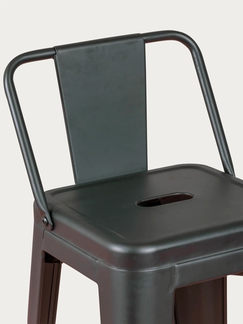 industrijski kovinski stolček z nizkim naslonom (76 cm) - Bistro NEST DREAM - 2