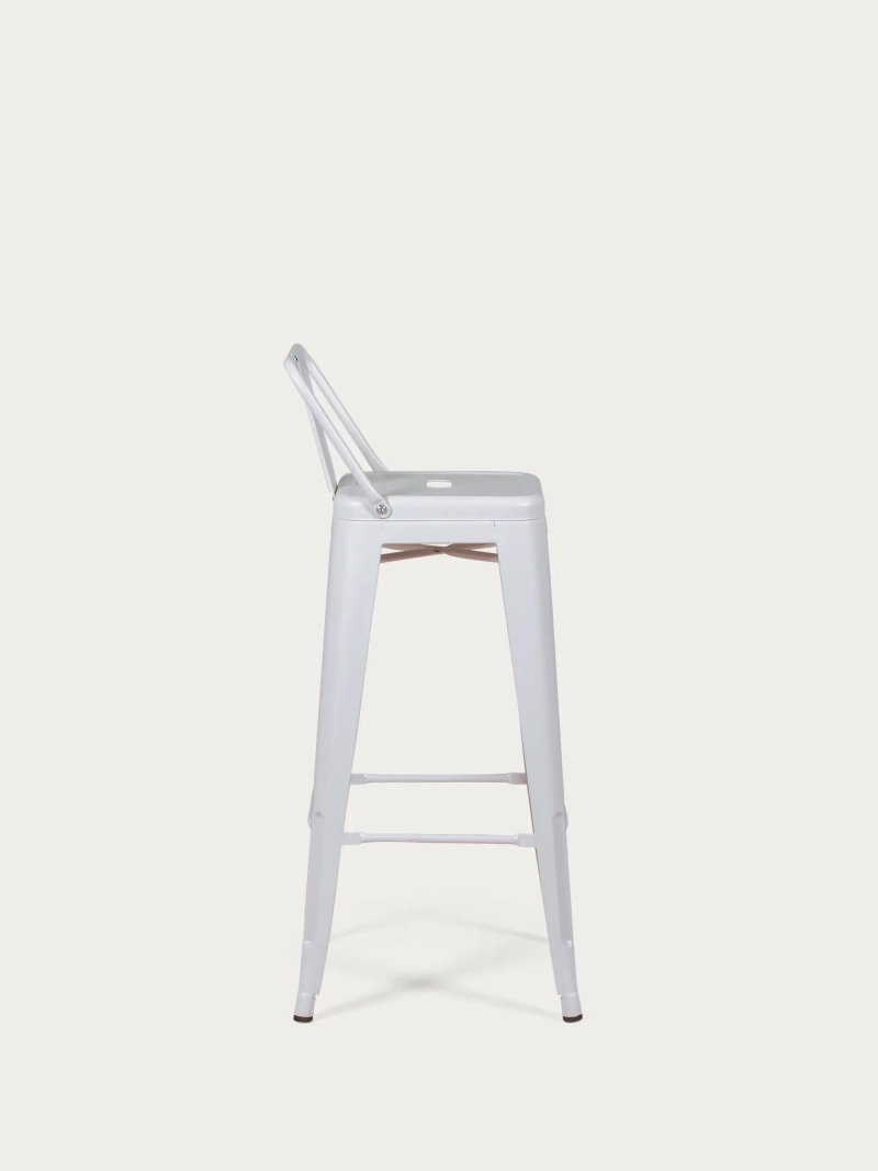stool industrial metal with low backrest (76cm) - Bistro NEST DREAM - 11