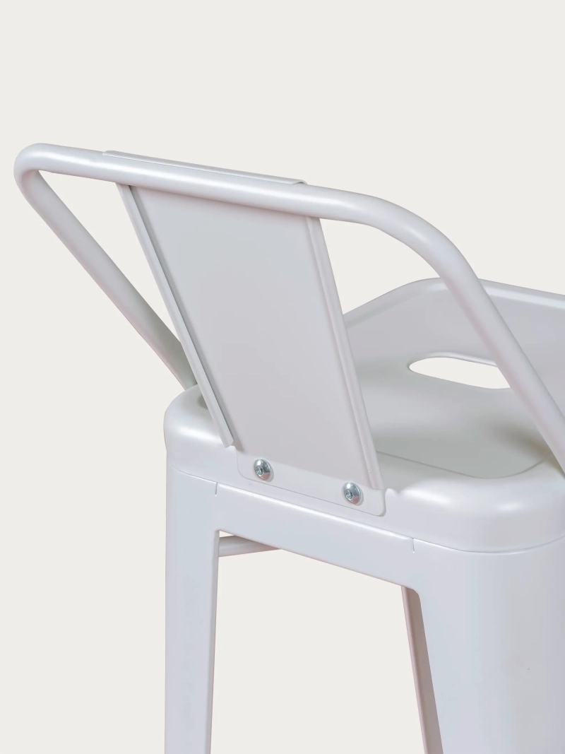 tabouret métal industriel avec dossier bas (76cm) - Bistro NEST DREAM - 7