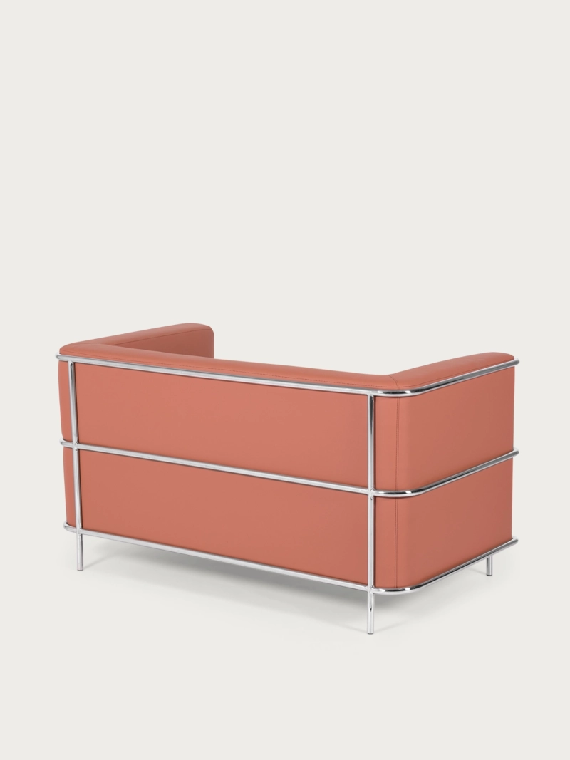 2-seater sofa in eco-leather with stainless steel frame - Torino NEST DREAM - 22