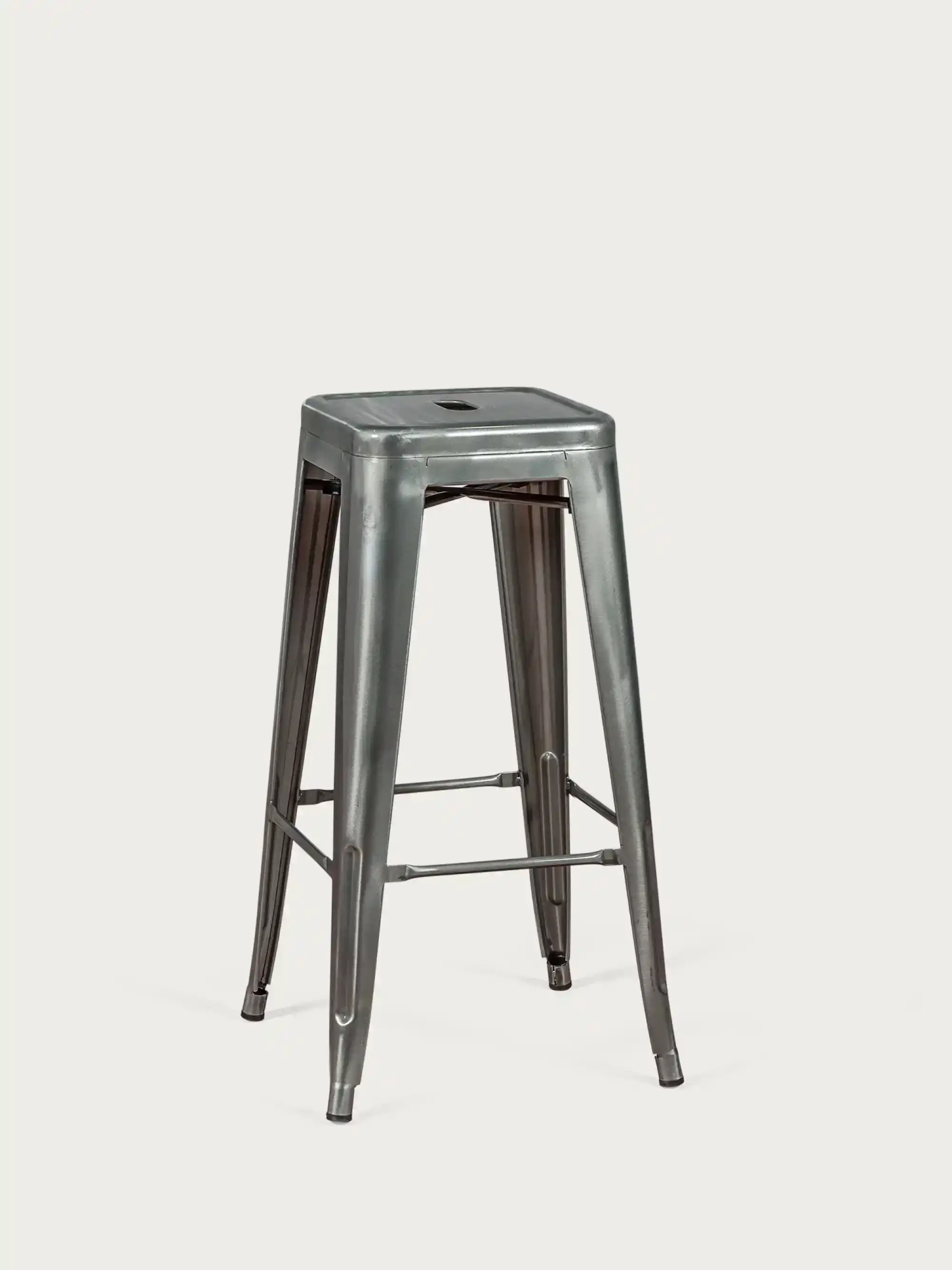 hocker Industrie stapelbar aus metallisiertem Stahl (76cm) - Bistro NEST DREAM - 1