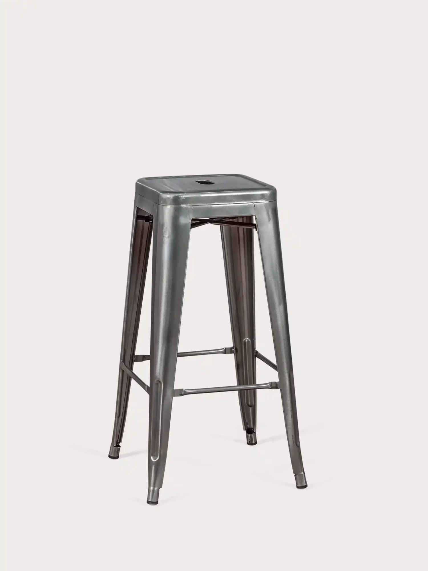 tabouret industriel empilable en acier métallisé (76cm) - Bistro NEST DREAM - 1