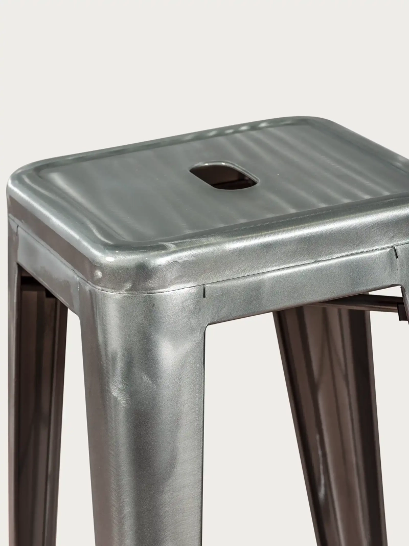 stolička priemyselná stohovateľná z metalizovanej ocele (76 cm) - Bistro NEST DREAM - 1