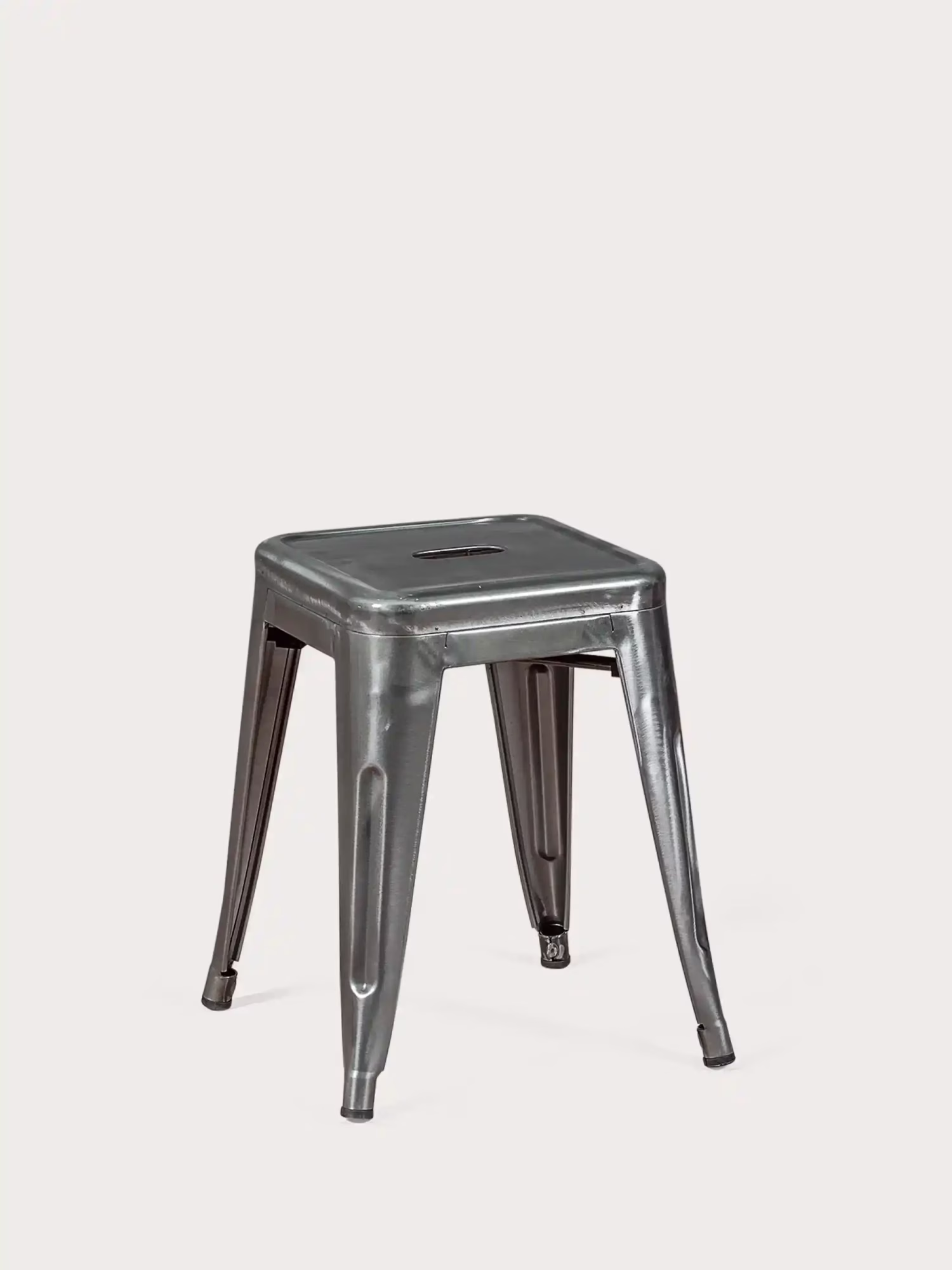 tabouret industriel acier métallisé basse (45cm) - Bistro NEST DREAM - 1