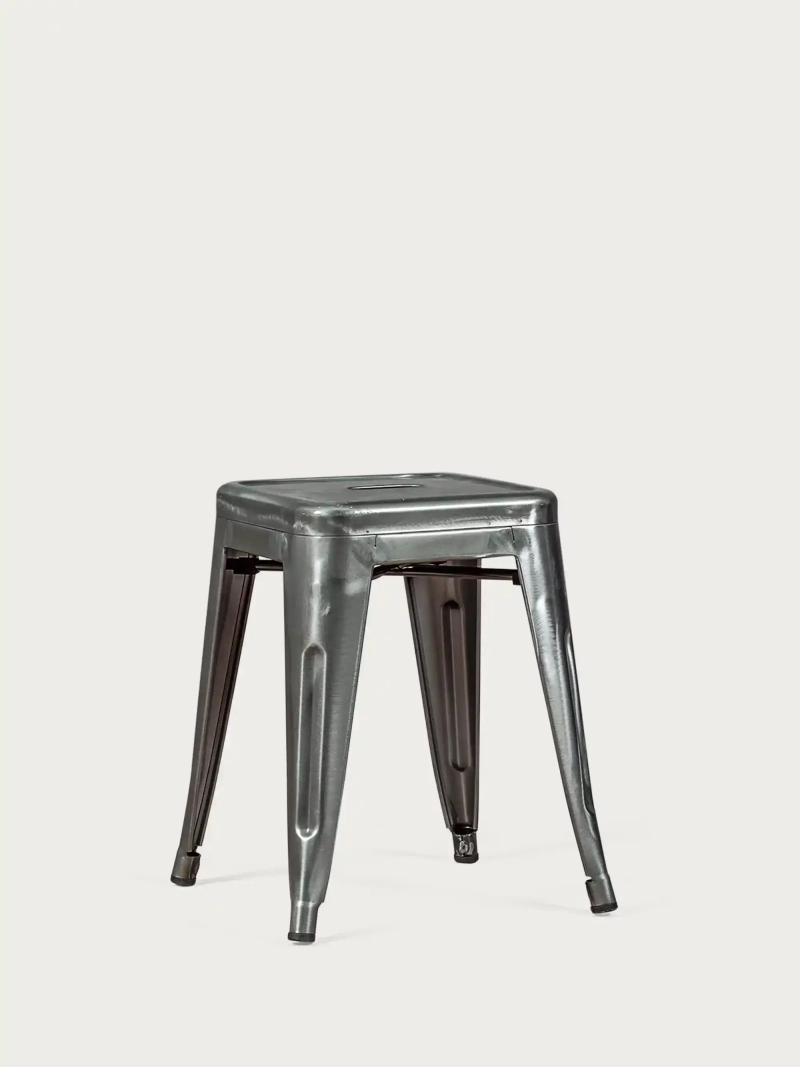 taburet industrial din oțel metalizat bas (45cm) - Bistro NEST DREAM - 5