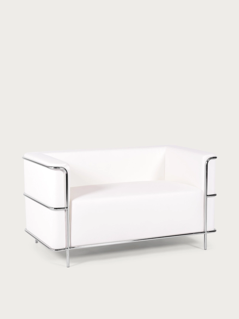 2-seater sofa in eco-leather with stainless steel frame - Torino NEST DREAM - 26