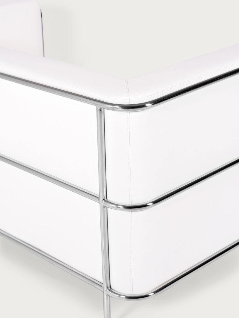 Divano a 2 posti in ecopelle con struttura in acciaio inox - Torino NEST DREAM - 31