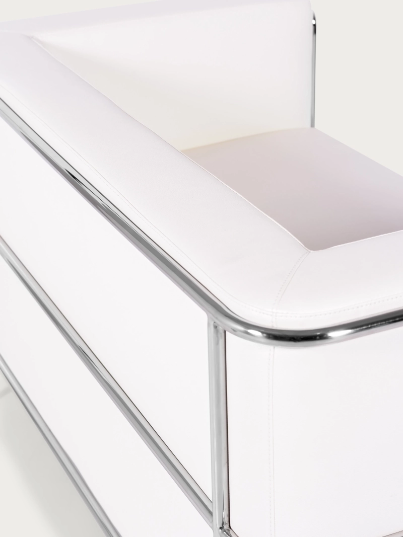 Divano a 2 posti in ecopelle con struttura in acciaio inox - Torino NEST DREAM - 33