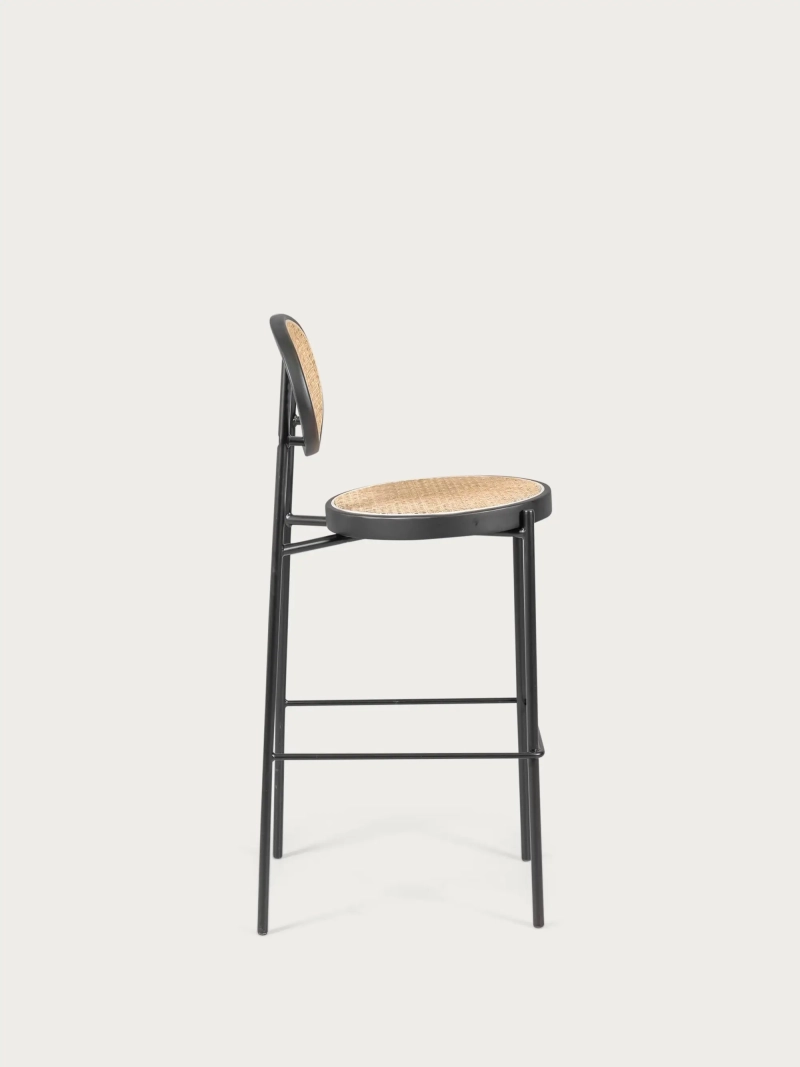 skammel vintage med klassisk design i naturlig rattan (74 cm) North NEST DREAM - 8