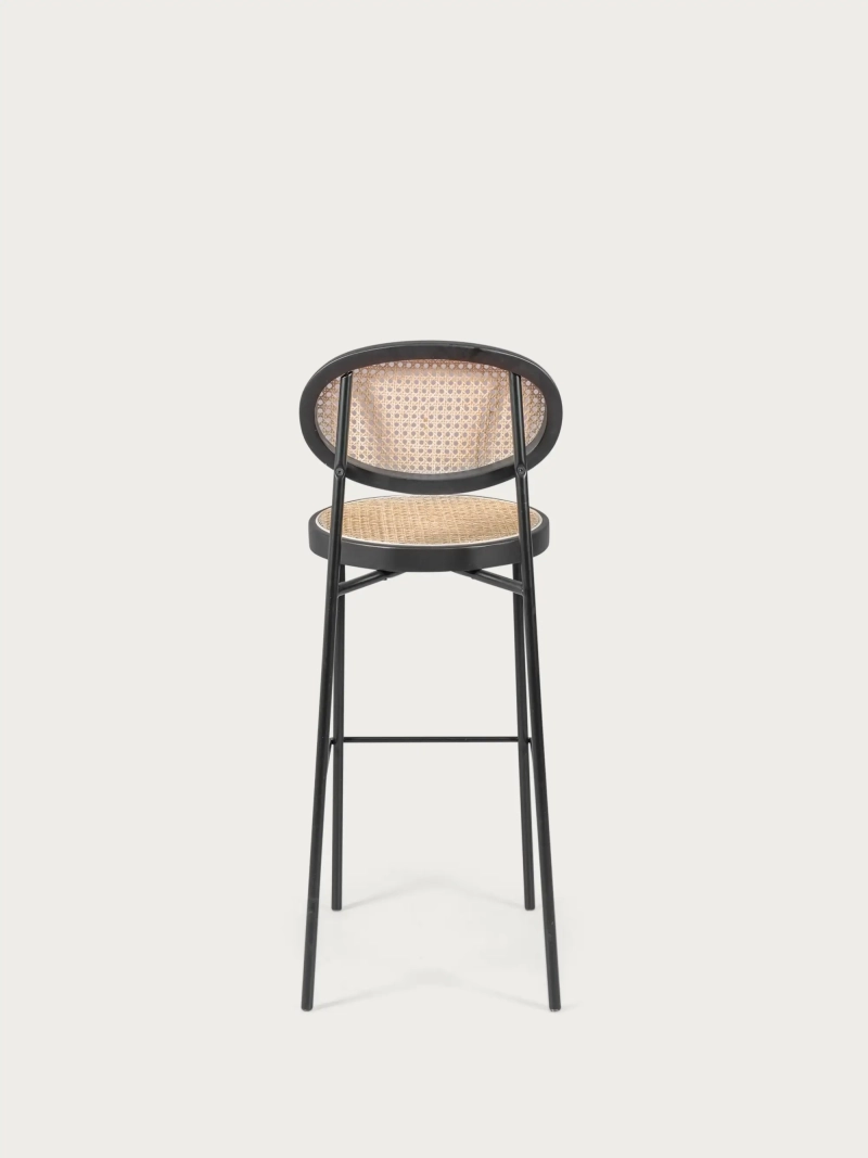 sgabello vintage con design classico in rattan naturale (74 cm) - North NEST DREAM - 7