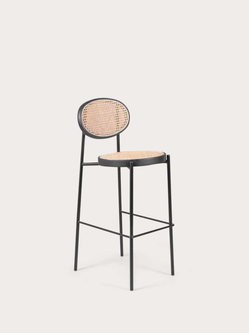 skammel vintage med klassisk design i naturlig rattan (74 cm) North NEST DREAM - 1