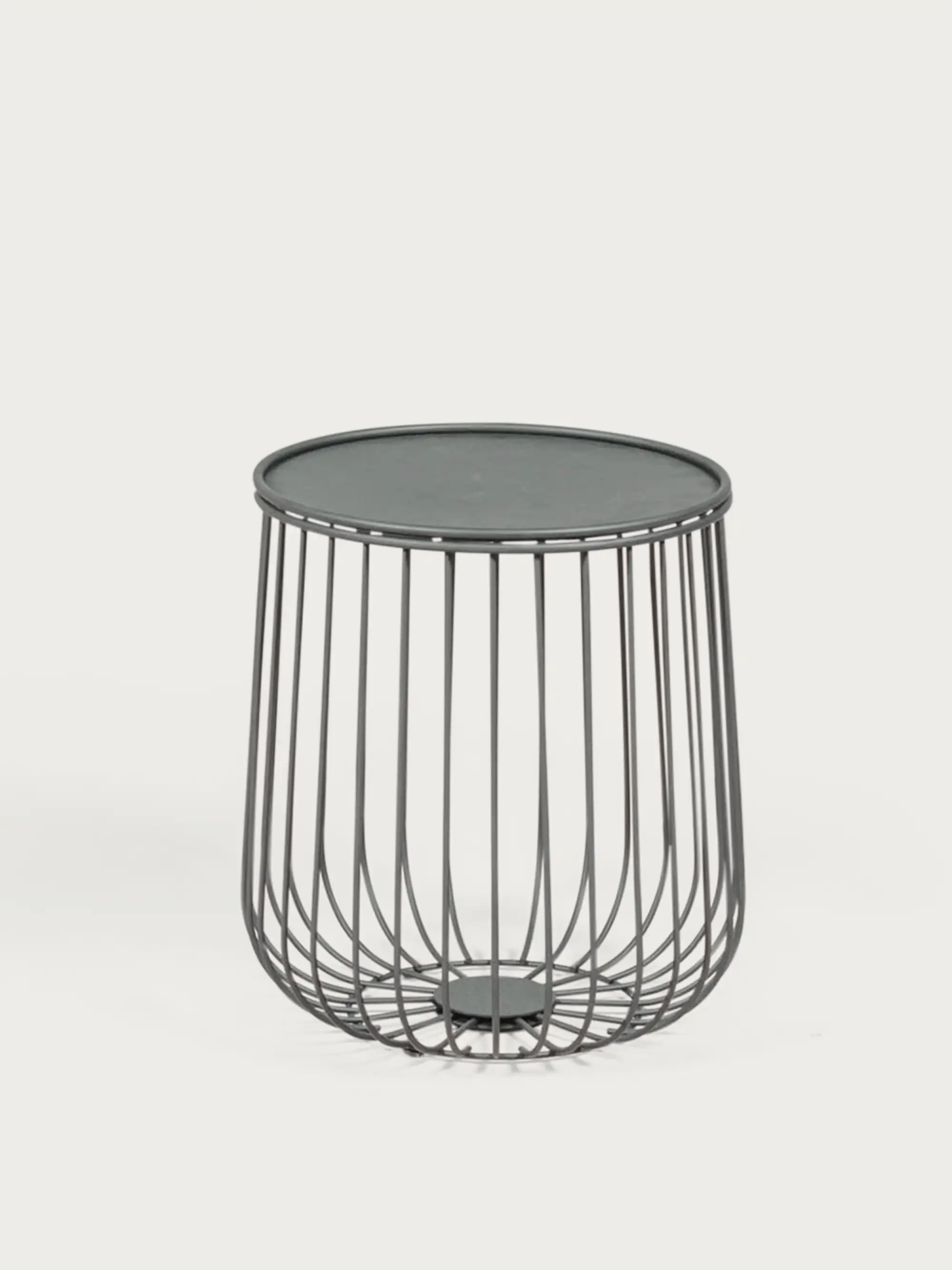 Round table d'appoint en acier utilisable à l'extérieur - Tanzania NEST DREAM - 1