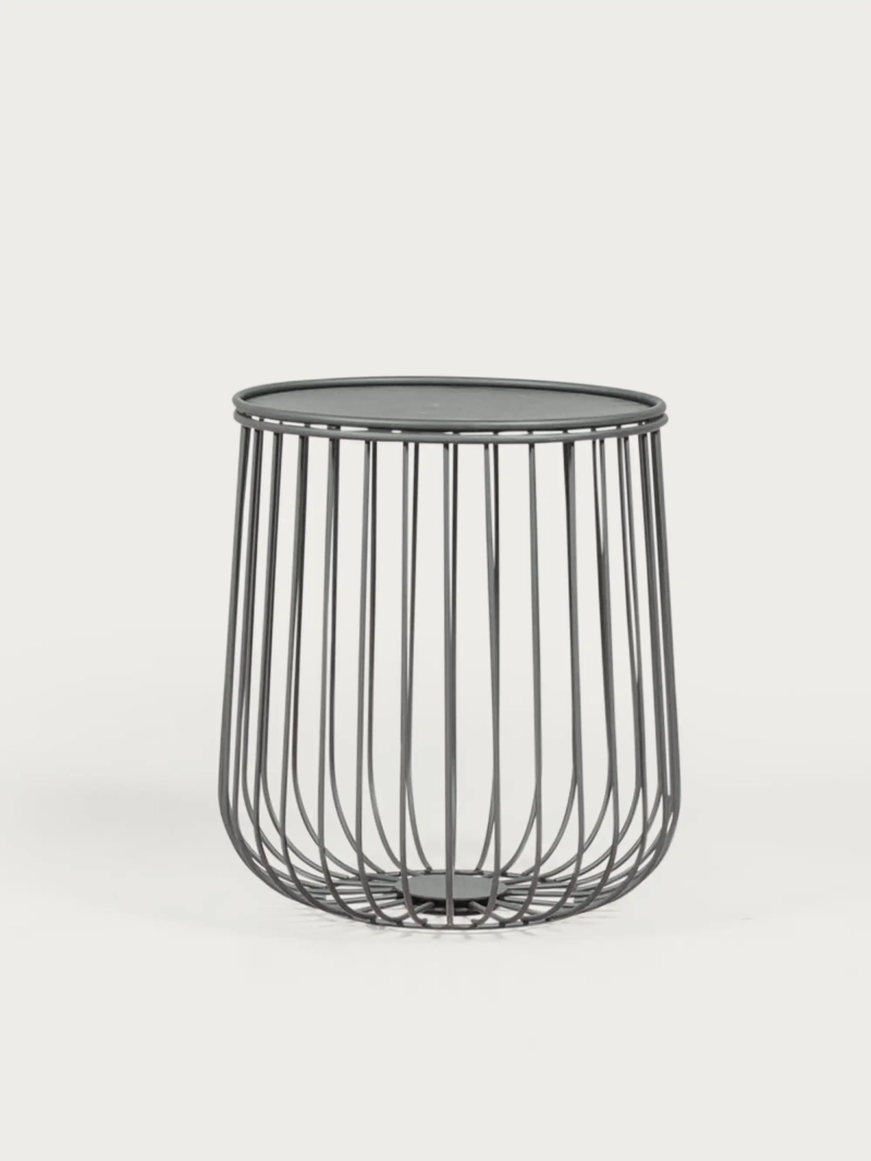 Round sidebord i stål, der er egnet til udendørs brug Tanzania NEST DREAM - 1