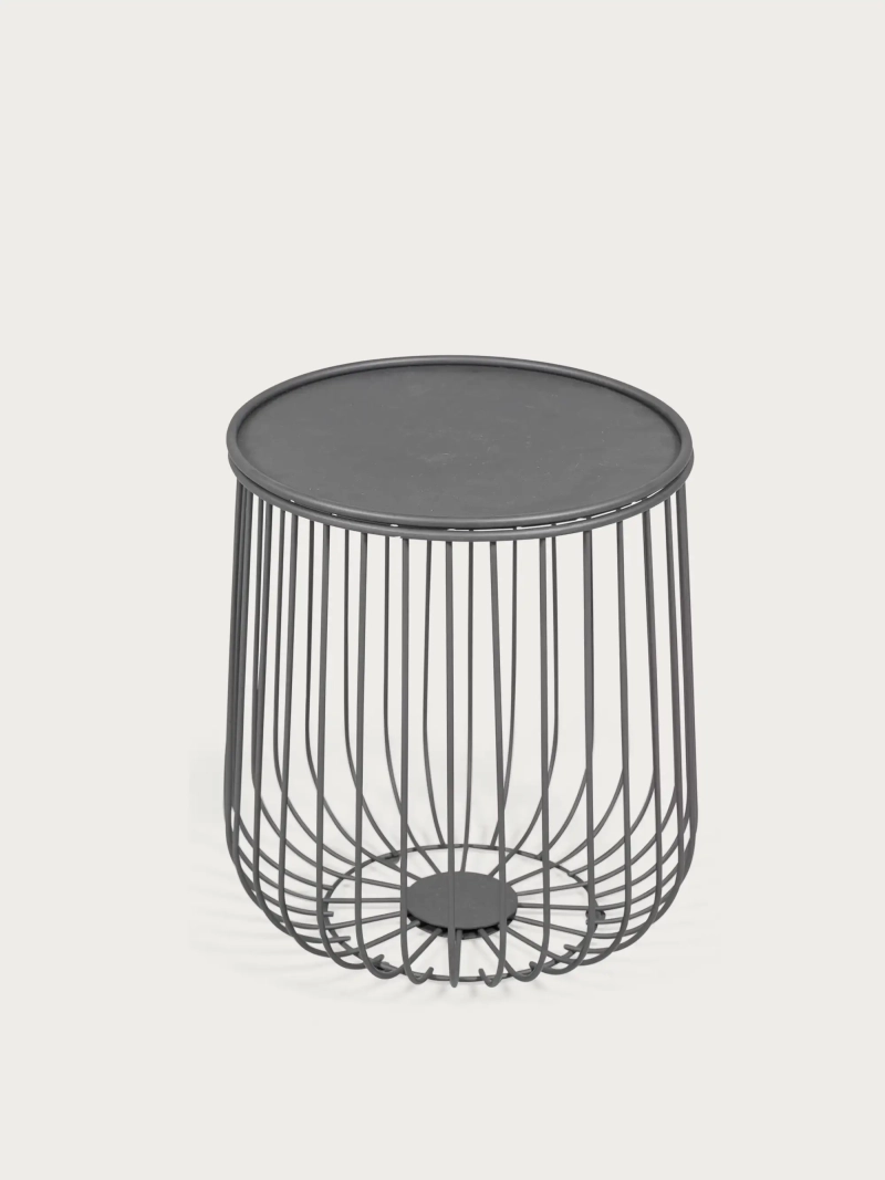 Round kültéri használatra alkalmas acél oldalsó asztal - Tanzania NEST DREAM - 6