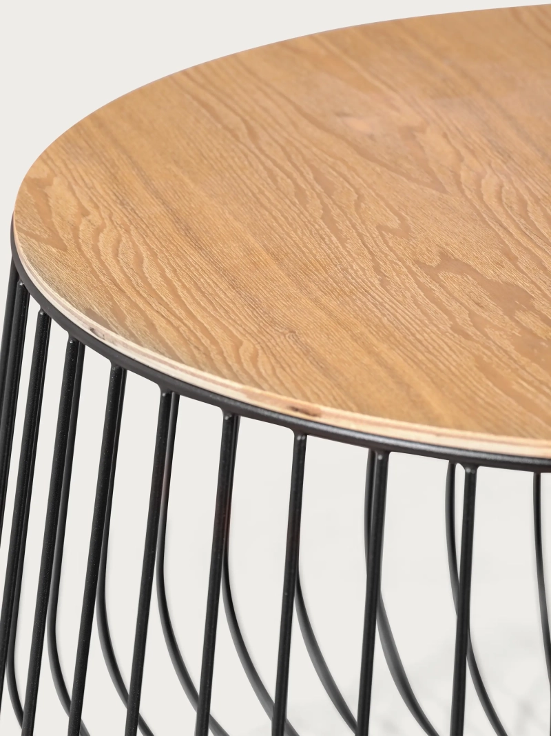 Couchtisch aus Eschenholz und lackiertem Stahl - Zurich NEST DREAM - 1
