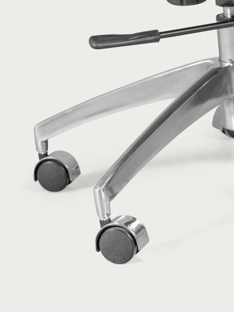 Silla de oficina de respaldo alto en nogal con piel italiana de plena flor - Nordic NEST DREAM - 14
