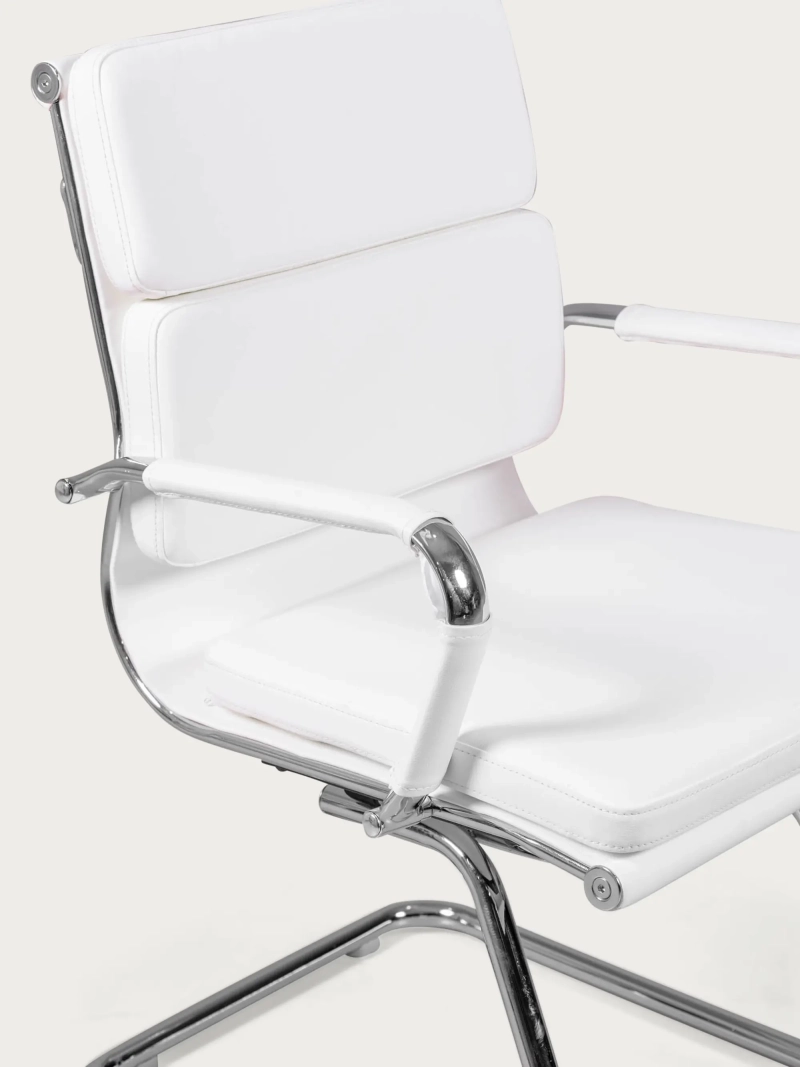 Silla de oficina fija con respaldo bajo y acabado tapizado - Alu S NEST DREAM - 10