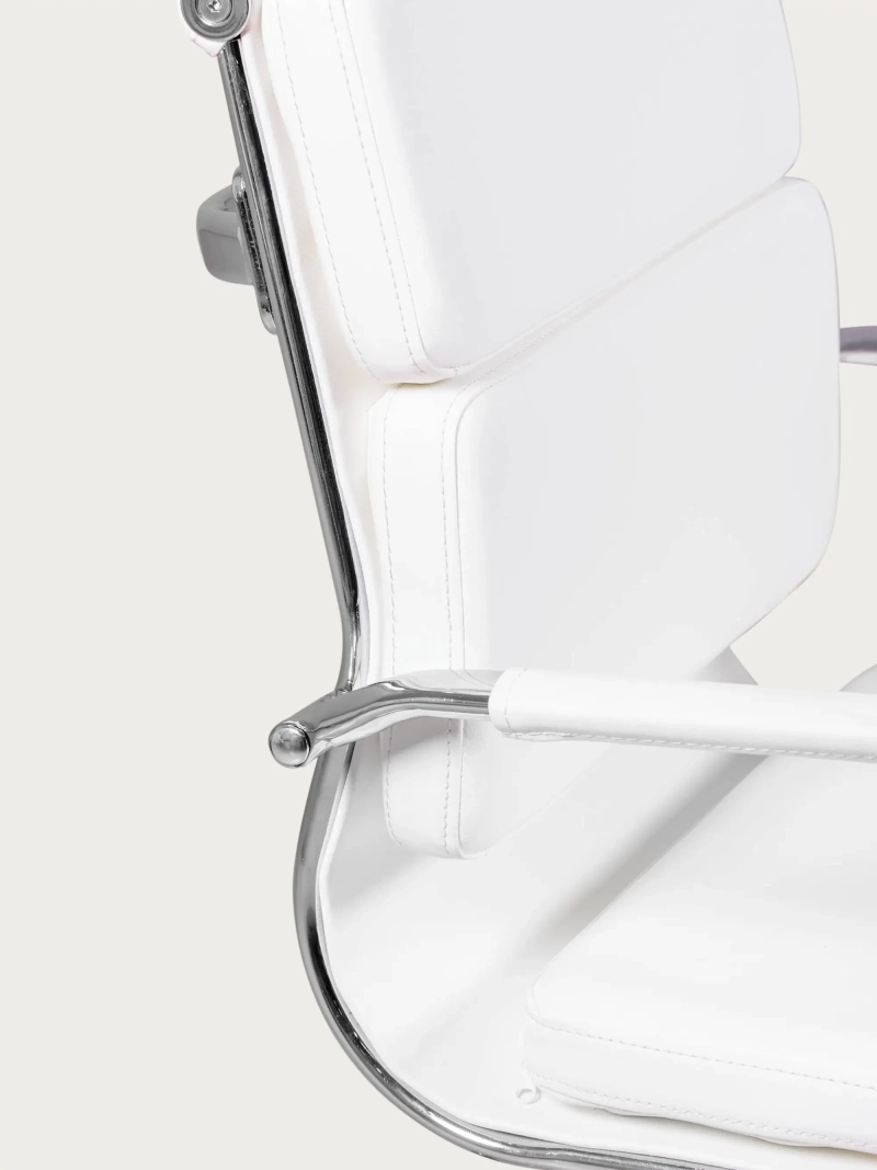 Fast kontorstol med lavt ryglæn og polstret finish - Alu S NEST DREAM - 10