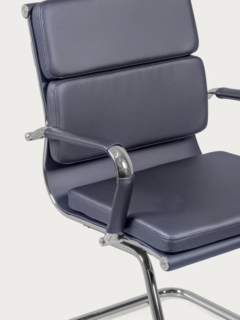Silla de oficina fija con respaldo bajo y acabado tapizado - Alu S NEST DREAM - 1