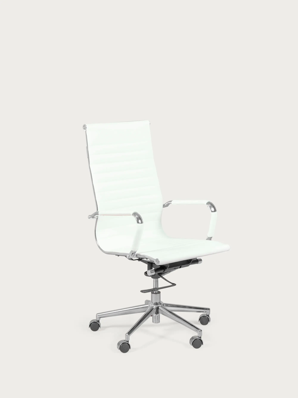 Office chair with high back upholstered in eco-leather - Alu NEST DREAM - 5