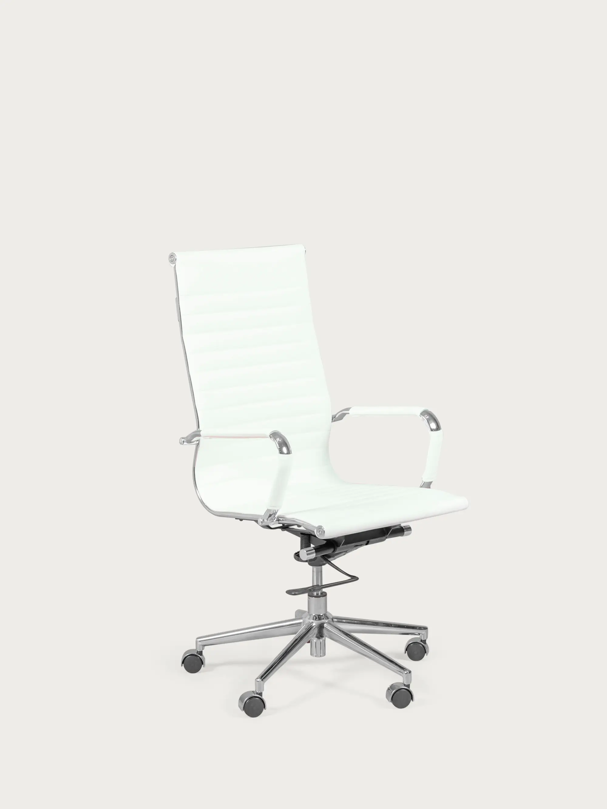 Office chair with high back upholstered in eco-leather - Alu NEST DREAM - 5
