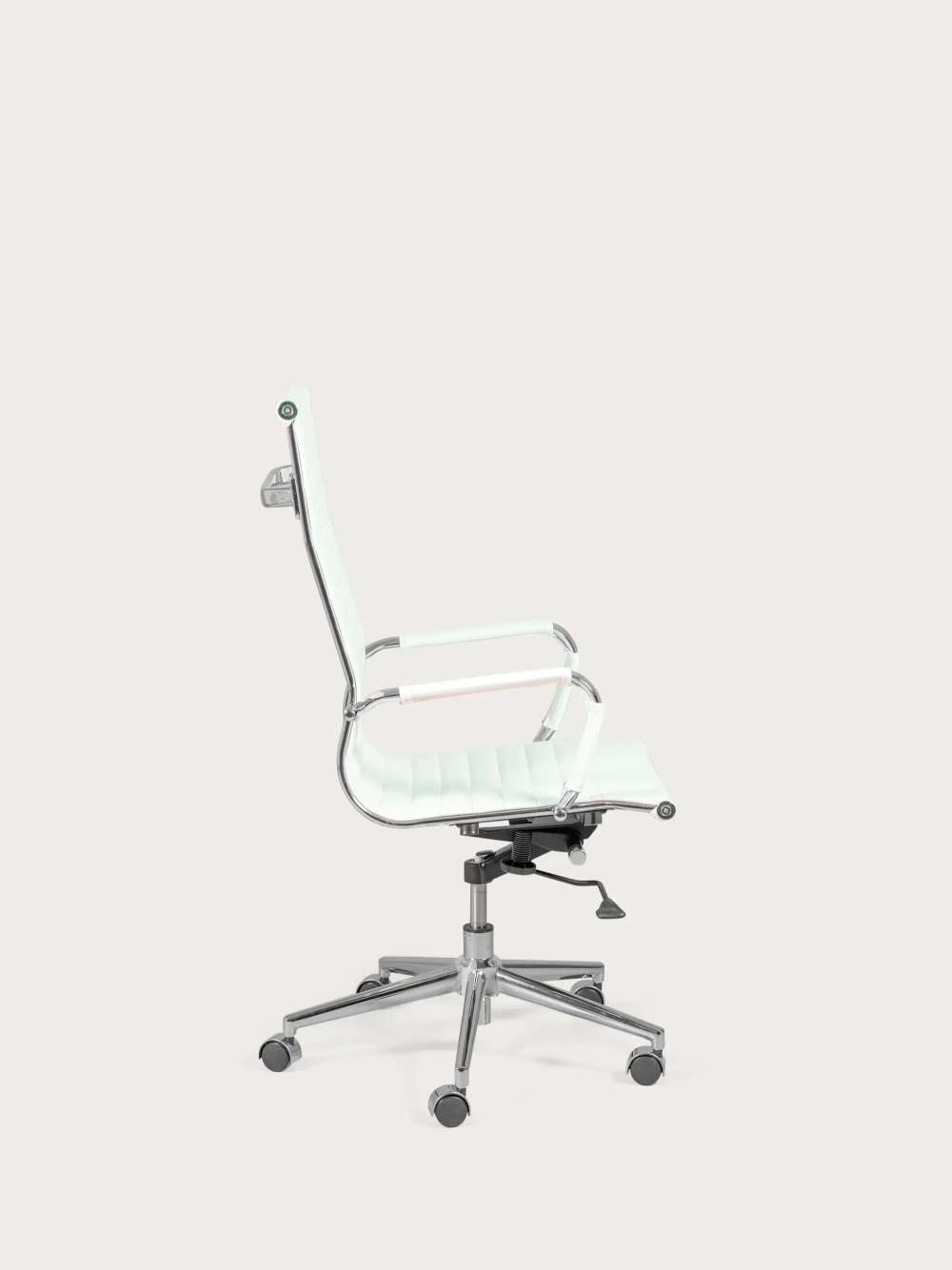 Office chair with high back upholstered in eco-leather - Alu NEST DREAM - 5