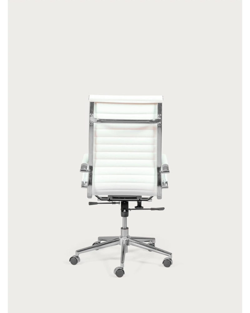 Office chair with high back upholstered in eco-leather - Alu NEST DREAM - 8