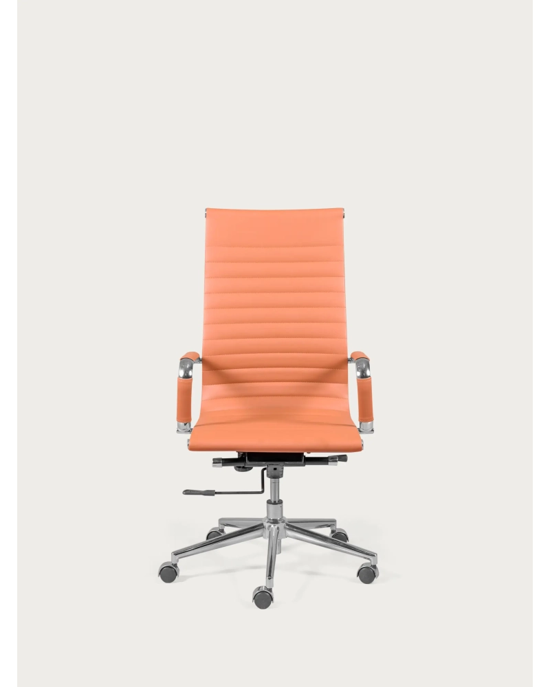 Office chair with high back upholstered in eco-leather - Alu NEST DREAM - 10