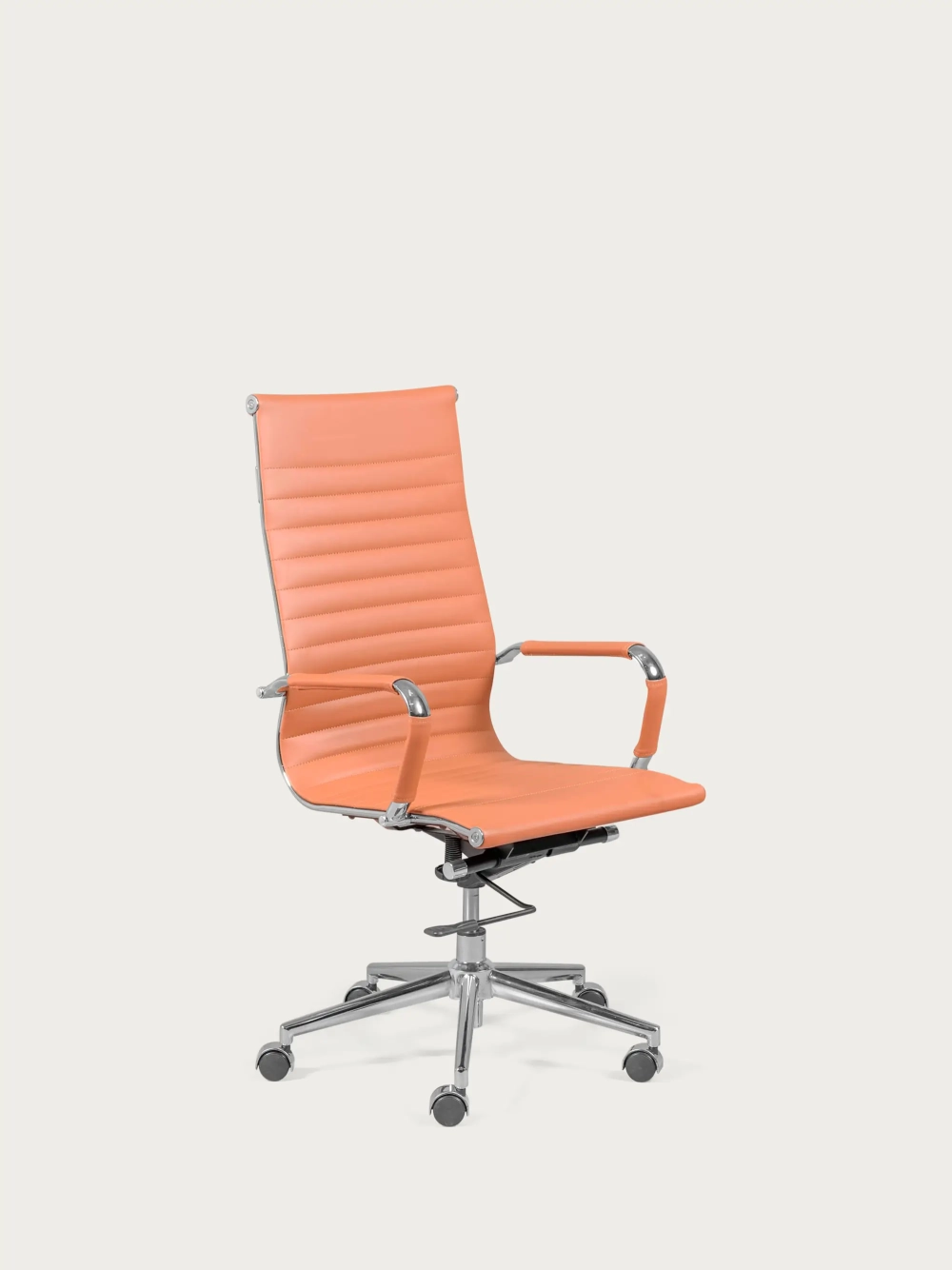 Office chair with high back upholstered in eco-leather - Alu NEST DREAM - 9
