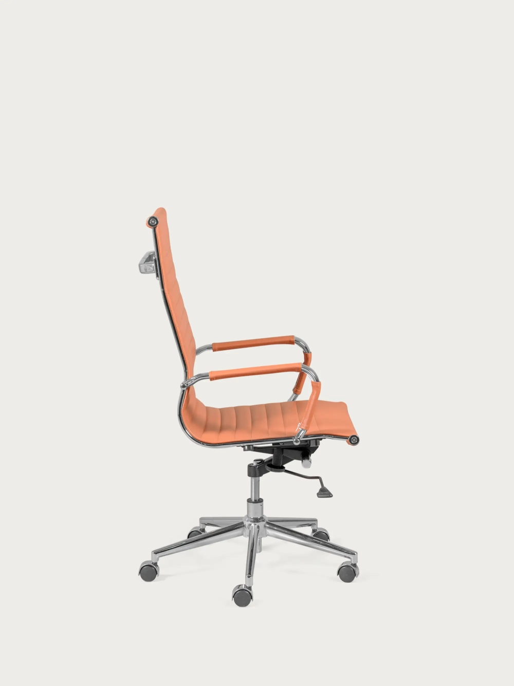 Office chair with high back upholstered in eco-leather - Alu NEST DREAM - 9