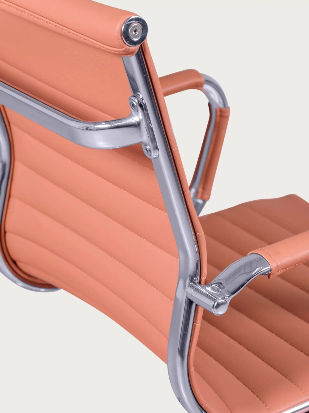 Desk chair with low backrest in leatherette and reclining - Alu NEST DREAM - 8