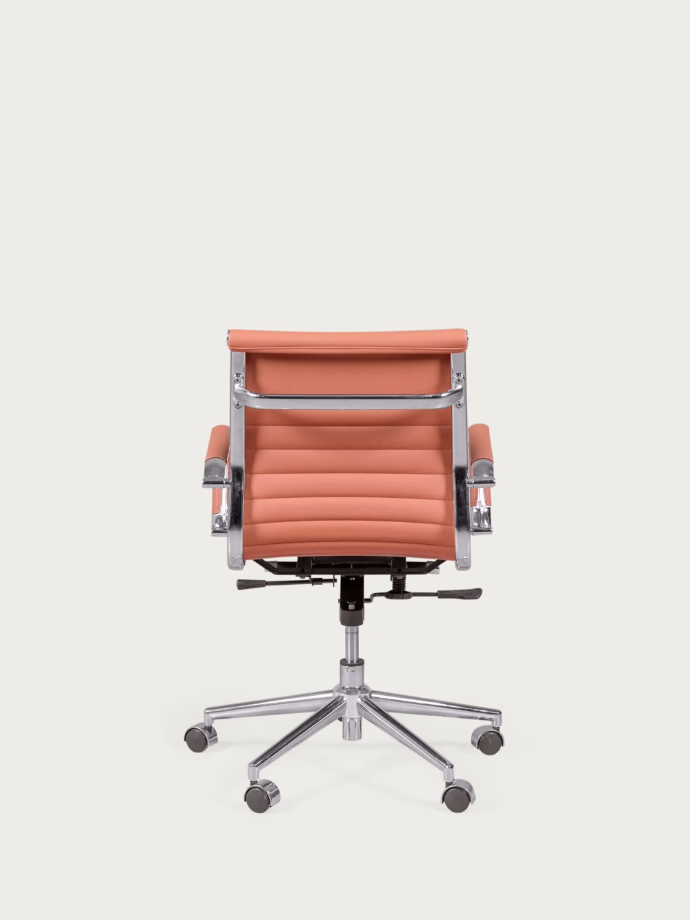 Desk chair with low backrest in leatherette and reclining - Alu NEST DREAM - 8