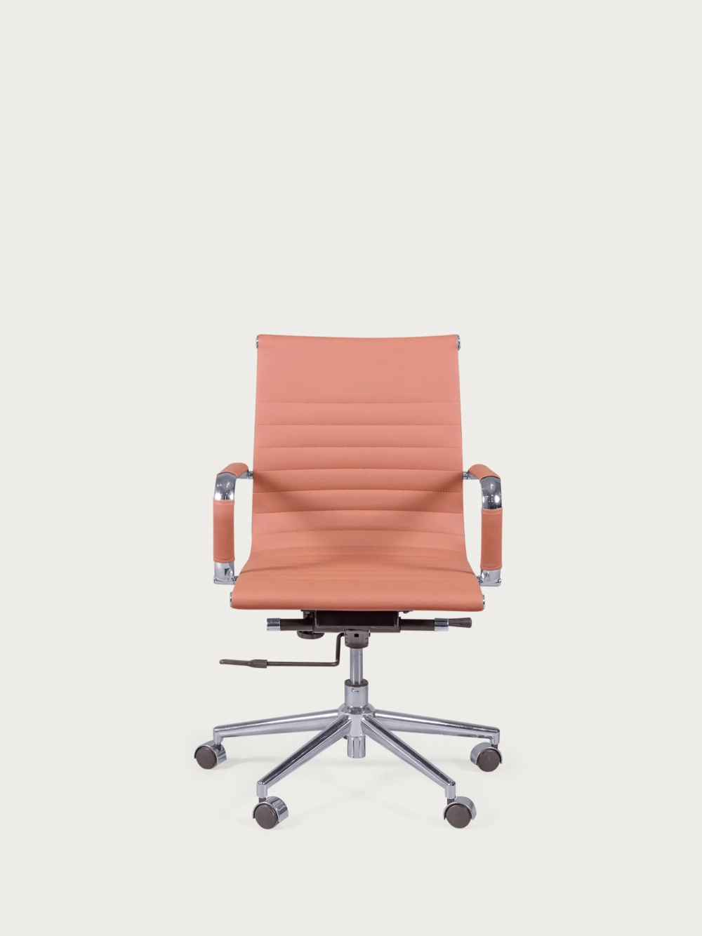 Desk chair with low backrest in leatherette and reclining - Alu NEST DREAM - 8