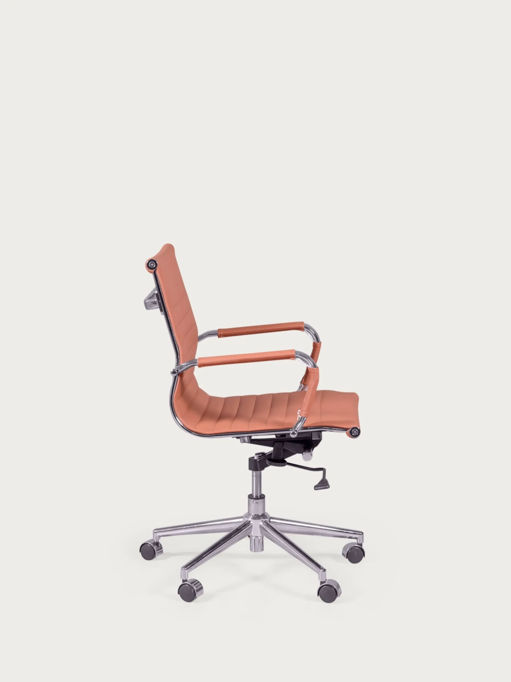 Desk chair with low backrest in leatherette and reclining - Alu NEST DREAM - 8
