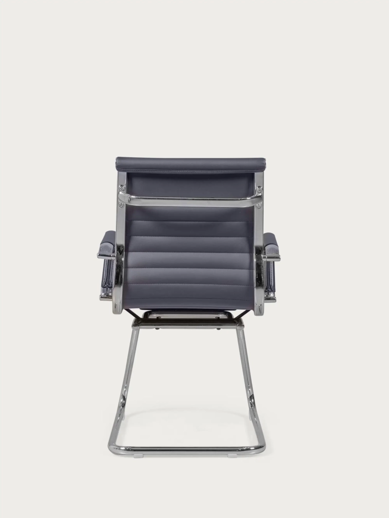 Toimistotuoli ilman pyöriä, matala selkänoja ja keinonahkaverhoilu - Alu NEST DREAM - 7