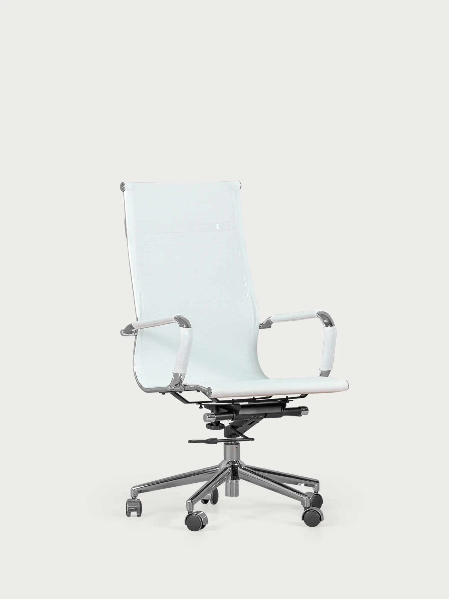 Silla de oficina con respaldo alto de malla de fibra transpirable - Alu NEST DREAM - 8