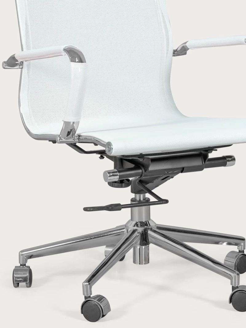 Silla de oficina con respaldo alto de malla de fibra transpirable - Alu NEST DREAM - 10