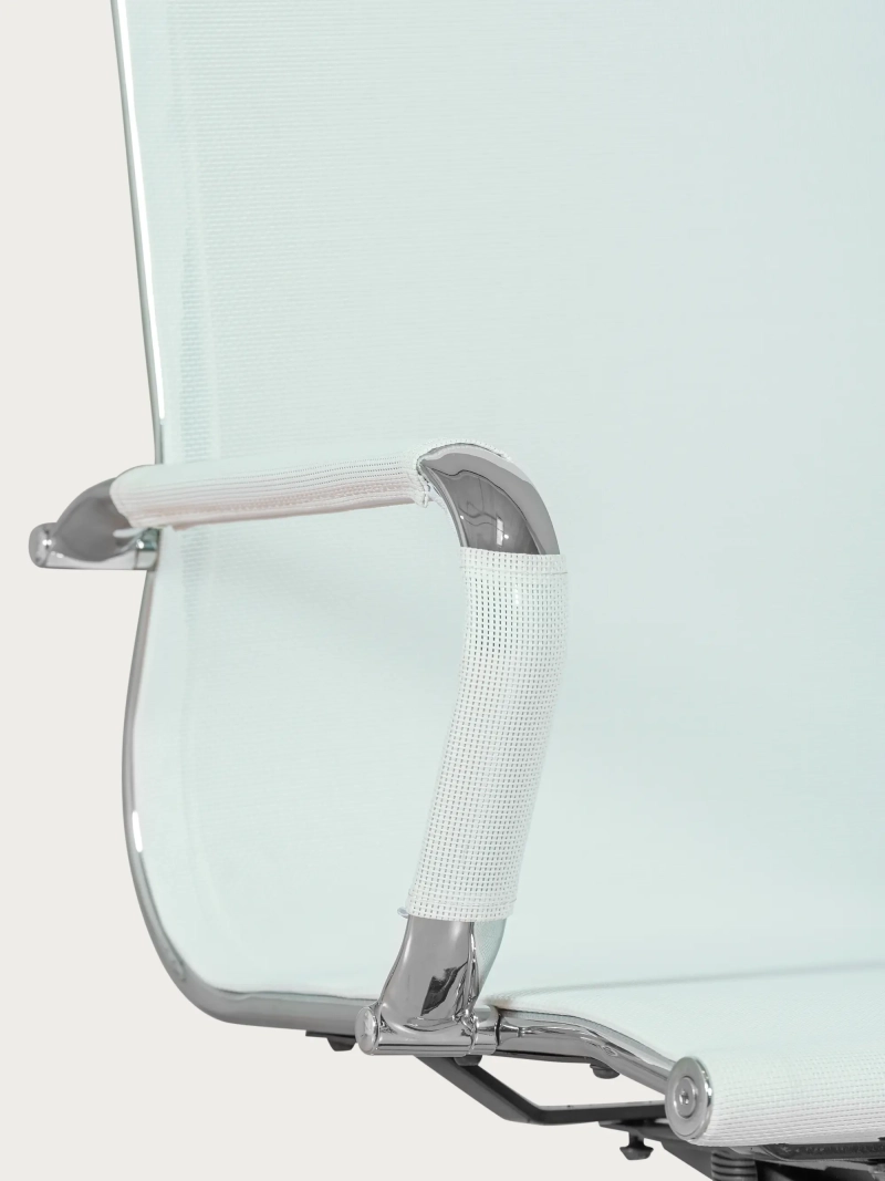 Office chair with high backrest in breathable fiber mesh - Alu NEST DREAM - 8