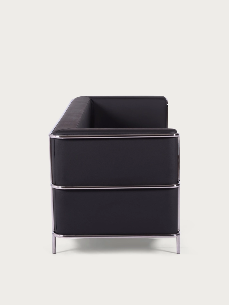 3-zitsbank in ecoleder met roestvrijstalen frame - Torino NEST DREAM - 1