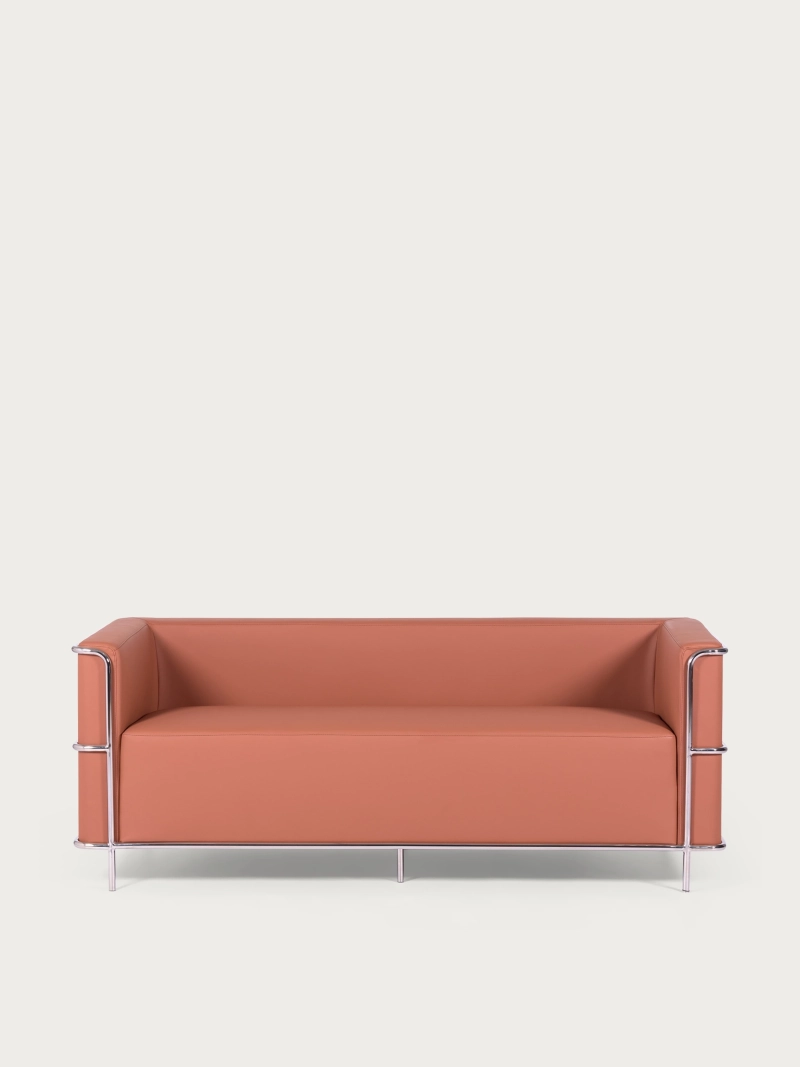 3-seater sofa in eco-leather with stainless steel frame - Torino NEST DREAM - 16