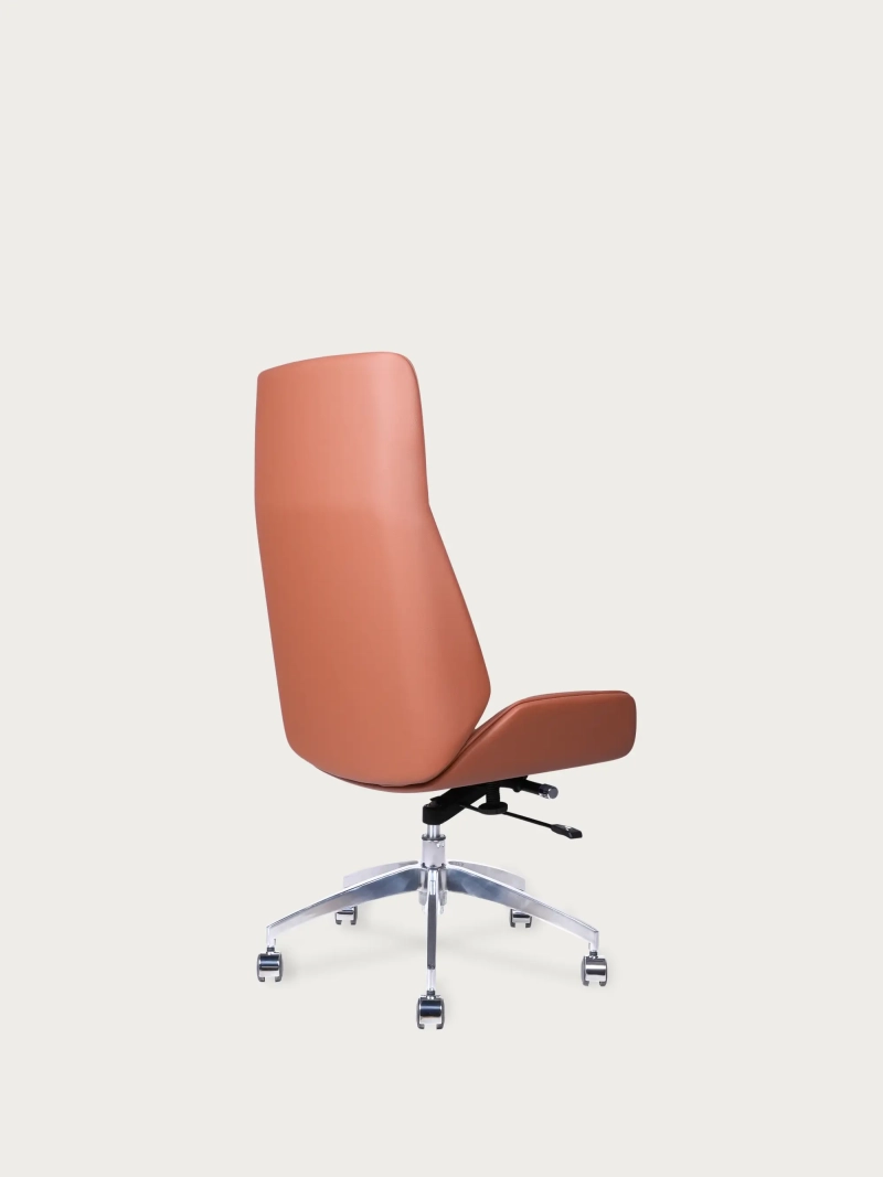Szintetikus bőrrel kárpitozott irodai szék magas háttámlával - Nordic Colors NEST DREAM - 1