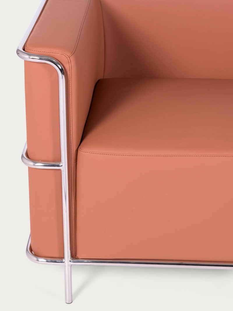 3-sedežni kavč iz eko usnja z okvirjem iz nerjavečega jekla - Torino NEST DREAM - 15