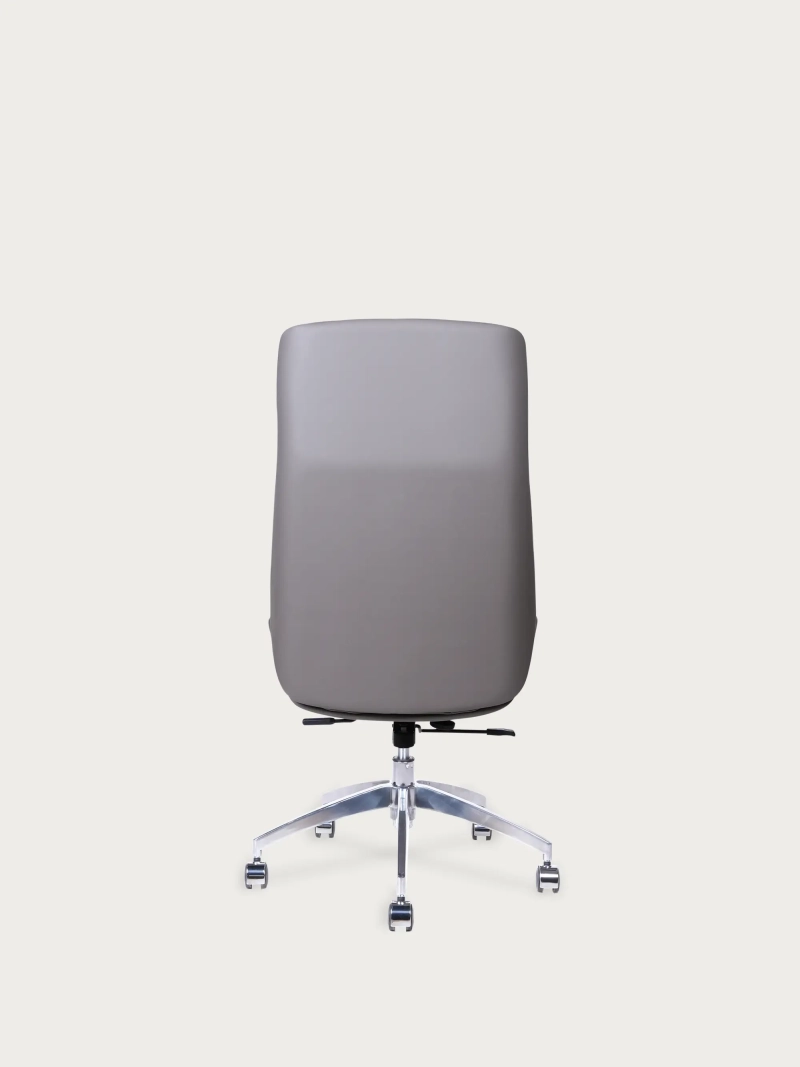 Synthetic leather upholstered office chair with high backrest - Nordic Colors NEST DREAM - 15