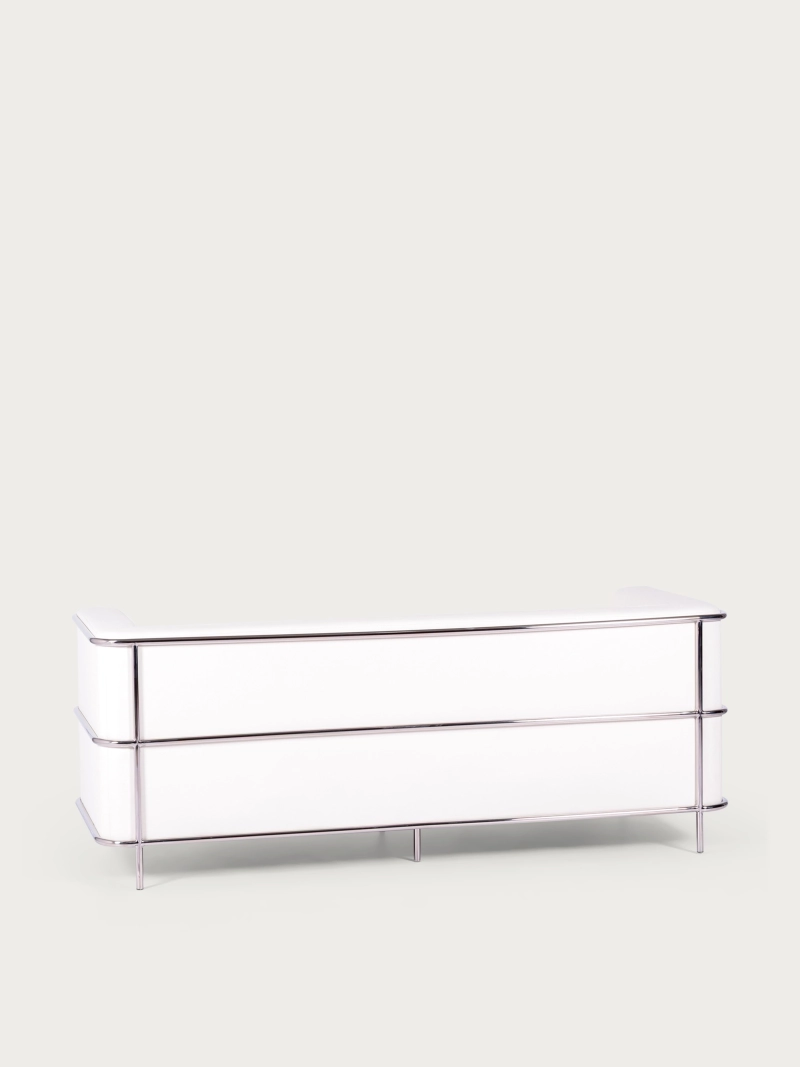 3-seater sofa in eco-leather with stainless steel frame - Torino NEST DREAM - 28