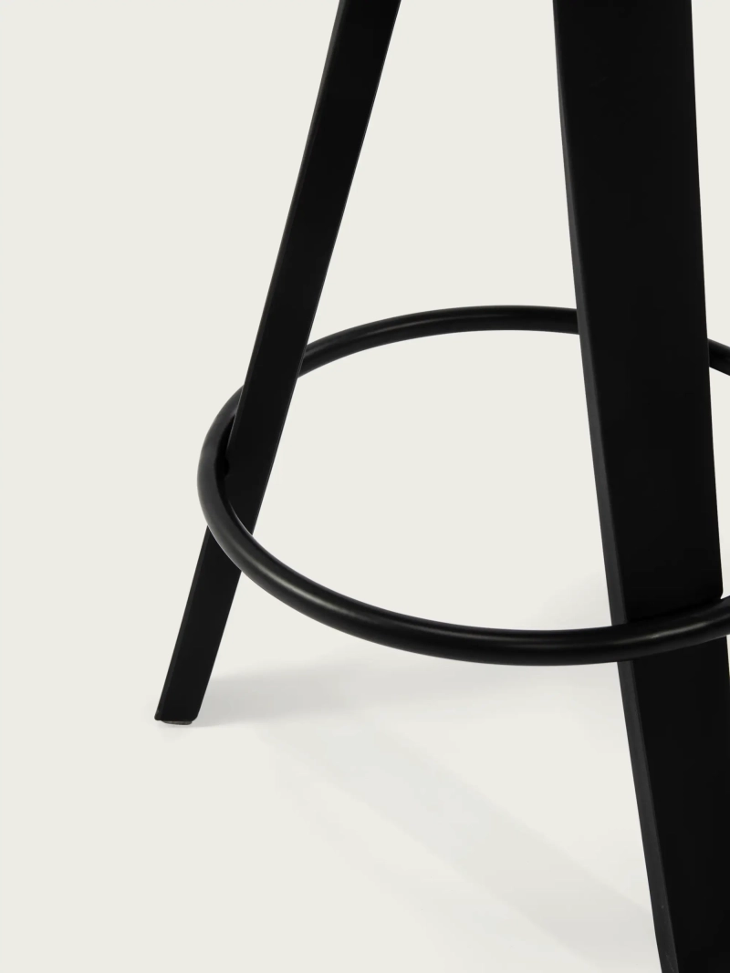 stool design with leatherette cushion and beech seat - Deco NEST DREAM - 4